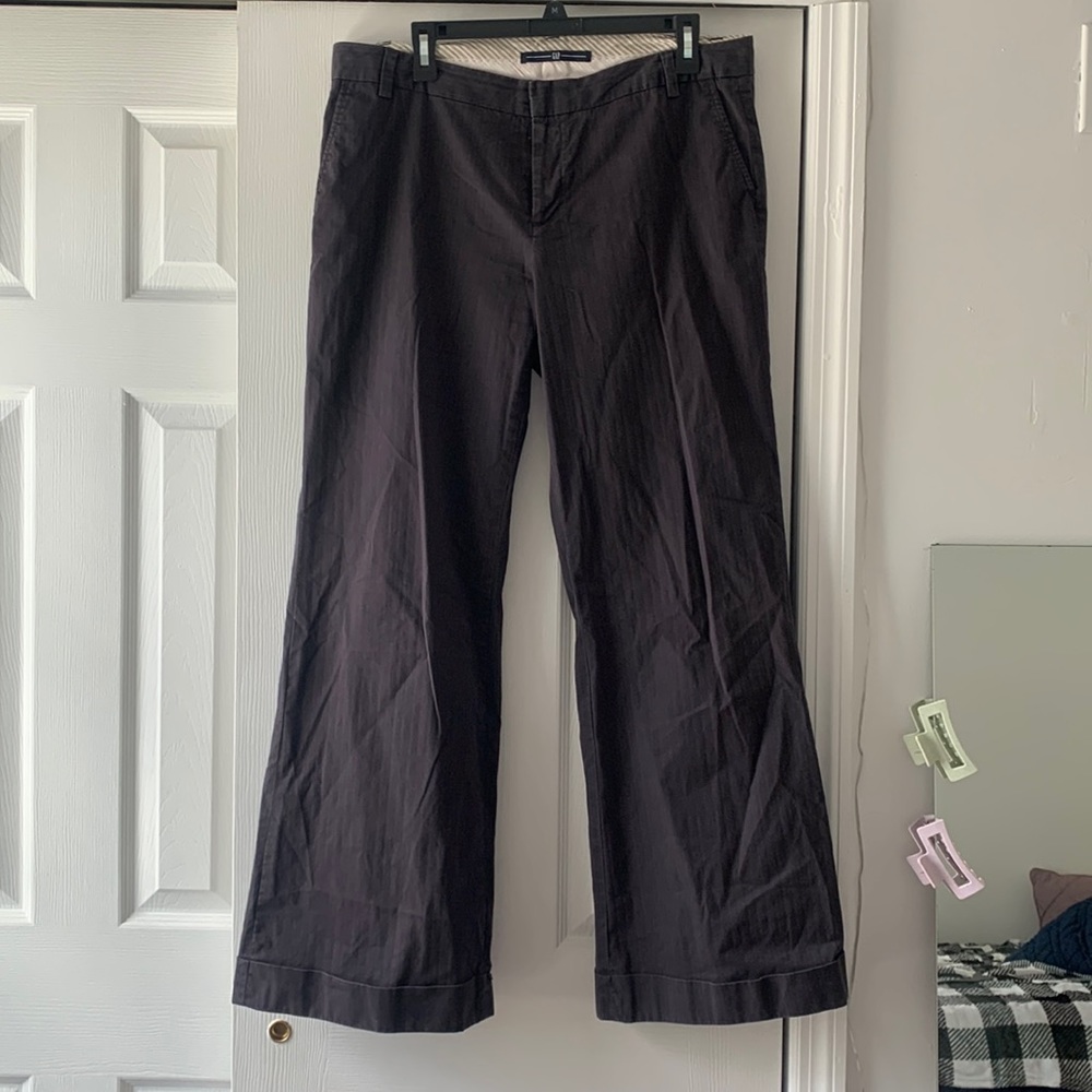 Gap gray slack straight legged pants